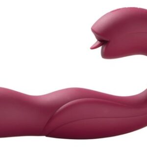 Joi Pro - Remote Control Rotating Head G-spot Vibrator & Clit Licker Maroon Vibrátory Vibrátory