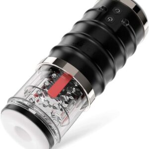Warrior - Auto Thrusting Stroker Automatic Male Masturbator Black Umelé vagíny a masturbátory Umelé vagíny a masturbátory