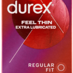 Durex Feel Thin Extra Lubricated - tenké kondómy (12 ks) Kondómy pre páry Pre páry