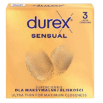 Durex Sensual – tenké kondómy (3 ks) Ultra tenké kondómy Pre páry