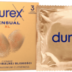 Durex Sensual – XL kondómy (3 ks) Veľké kondómy Pre páry