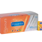 Pasante Flavours – ochutené kondómy (144 ks) Kondómy pre páry Pre páry
