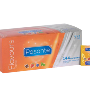 Pasante Flavours – ochutené kondómy (144 ks) Kondómy pre páry Pre páry
