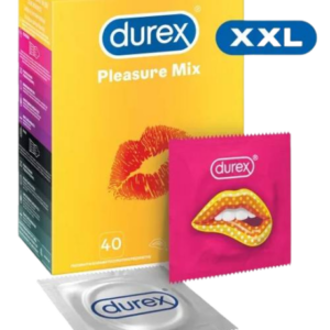 Durex Pleasure MIX 40 ks Kondómy Kondómy