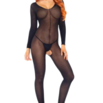 Leg Avenue Long Sleeves Bodystocking Catsuity a erotické overaly Erotická bielizeň