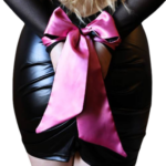 Saténová stuha Red Vision Erotické masky a škrabošky Pre ženy