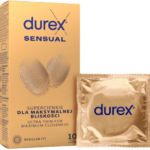 Durex Sensual – tenké kondómy (10 ks) Ultra tenké kondómy Pre páry