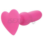 Vibrating Beaded Probe nabíjateľný kolík so srdiečkom ružový