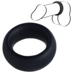 Black Velvets hrubostenný erekčný krúžok 4,5 cm čierny