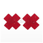 Nálepky na bradavky X červené