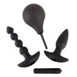 Čierny zamat análna sada (4-dielna) od značky Black Velvets