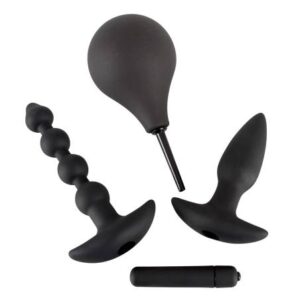 Čierny zamat análna sada (4-dielna) od značky Black Velvets