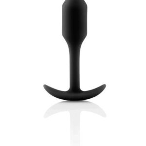 b-Vibe Snug Plug 1 - análny kolík s vnútornou záťažou (55g) - čierny od značky b-Vibe
