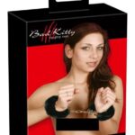 Bad Kitty - Luxus čierne plyšové putá od značky Bad Kitty