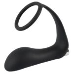 Čierny Zamat - anál vibrátor s krúžkom (čierny) od značky Black Velvets