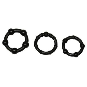 You2Toys - Buď tvrdý! Sada krúžkov na penis - čierne (3 ks) od značky You2Toys