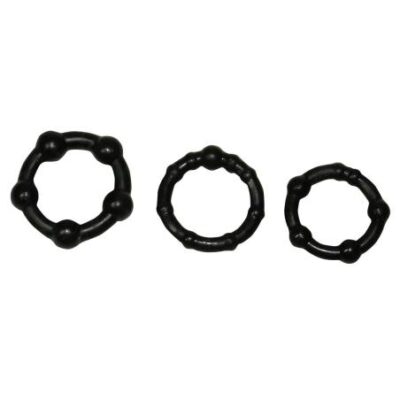 You2Toys - Buď tvrdý! Sada krúžkov na penis - čierne (3 ks) od značky You2Toys