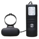 Čierny vibrujúci krúžok na penis od značky Seven Creations