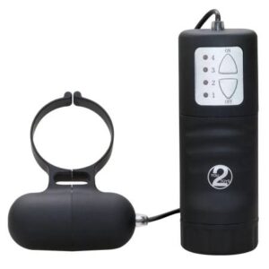 Čierny vibrujúci krúžok na penis od značky Seven Creations