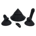 Kovbojská jazda - inteligentný sex stroj s rôznymi nadstavcami (čierny) od značky The Cowgirl