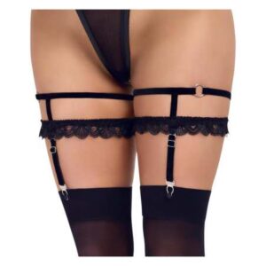 Cottelli - ozdobný podväzkový pás (čierny) od značky Cottelli