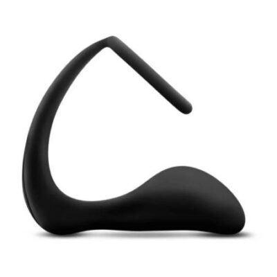 Análne dobrodružstvá Platinum - análne dildo s penisovým krúžkom (čierne) od značky Anal Adventures