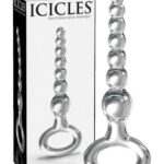 Icicles No. 67 - Sklenené dildo s krúžkom na uchopenie (priehľadné) od značky Icicles