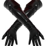 LATEX - dlhé unisex rukavice (čierne) od značky Late X