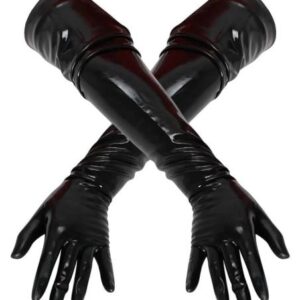 LATEX - dlhé unisex rukavice (čierne) od značky Late X