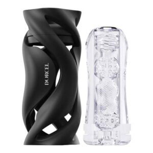 Dorcel Deep Blow - manuálny sací masturbátor v púzdre od značky Dorcel