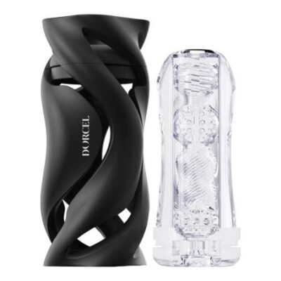 Dorcel Deep Blow - manuálny sací masturbátor v púzdre od značky Dorcel