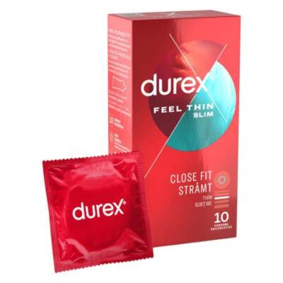Durex Feel Thin Slim Fit - skutočný pocit kondóm (10 ks) od značky Durex