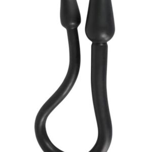 Rebel Double Plug - dvojitý anál kužeľ (čierny) od značky Rebel