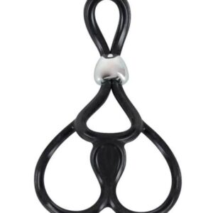 You2Toys - Trojitý nastaviteľný krúžok na penis a semenníky (čierny) od značky You2Toys