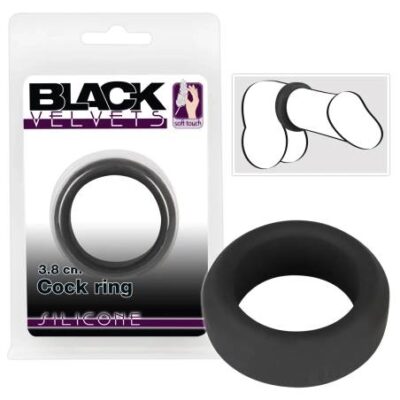Black Velvet - hrubostenný krúžok na penis (3