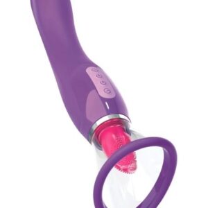 Fantasy - nabíjateľný 3v1 vibrátor (fialový) od značky Pipedream