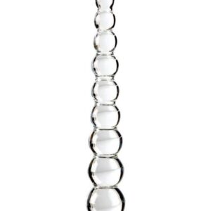 Icicles No. 2 - priehľadné guľaté sklenené dildo od značky Icicles