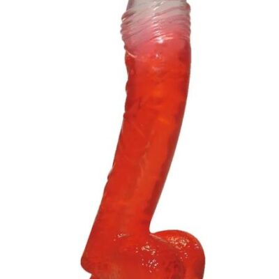 Číry prísavkový dildo od značky Crystal