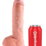 Král Cock 10 semenník veľké dildo (25 cm) - naturálny od značky King Cock