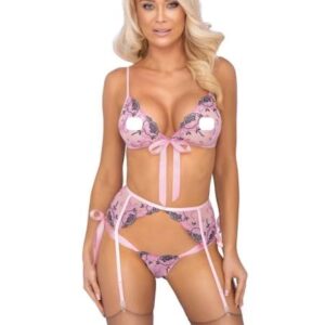 Bozkávatelná - ružové vyšívané spodné prádlo set od značky Kissable