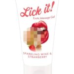 Ochutnaj to! 2v1 jedlý lubrikant - šampanské-jahoda (50ml) od značky Lick-it