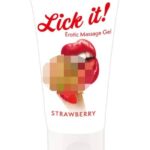 Lízni! - 2v1 jedlý lubrikant - jahoda (50ml) od značky Lick-it