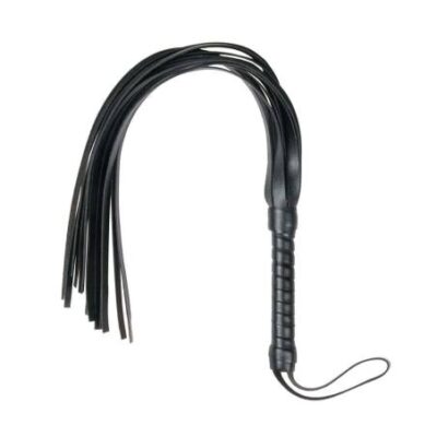 Easytoys Flogger - jemný čierny bičík z umelej kože od značky Easytoys