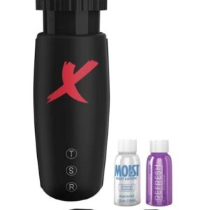 PDX Moto Bator - čierny masturbátor s pohybujúcimi sa perami a saním od značky PDX