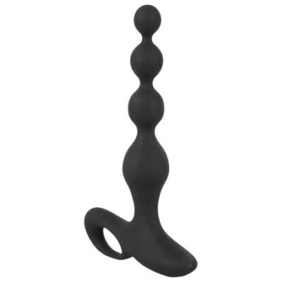 Black Velvet - análny vibrátor s perličkami (čierny) od značky Black Velvets