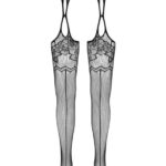 Cottelli - vzorované sieťované sexy pančuchy (čierne) od značky Cottelli