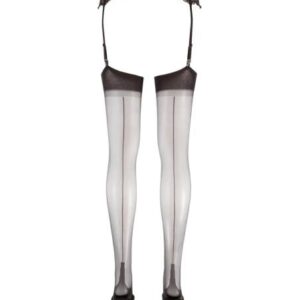 Cottelli - čierne pančuchy s vysokým švom a zadným pásikom od značky Cottelli