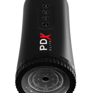 PDX Moto Blower - vibrujúci a sací masturbátor (čierny) od značky PDX