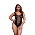 BACI Plus Size - rafinovaný sieťovaný body - čierny (XL-XXL) od značky Baci