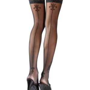 Cottelli - podväzky s kvetinovým vzorom (čierne) od značky Cottelli